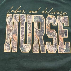 Labor and Delivery Nurse camo sweatshirt